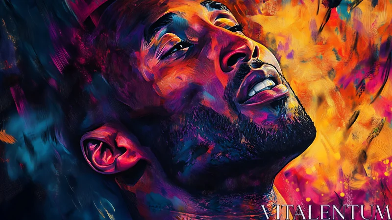 Radiant portrait glows with bold color and quiet determination