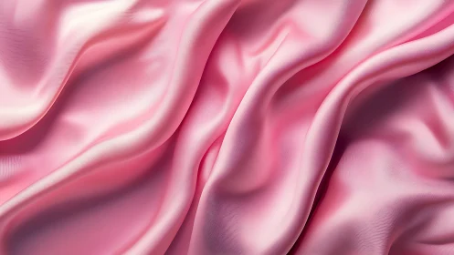 Flowing Pink Silk Waves in Soft Motion.