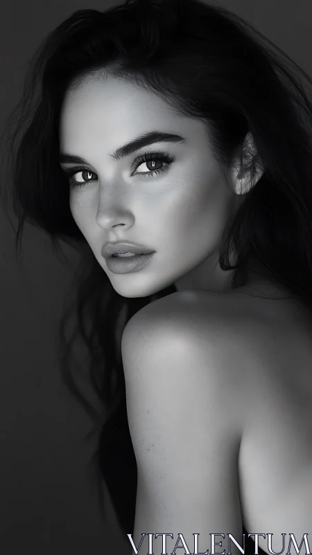 Moonlit gaze carves quiet drama across sculpted shoulders