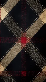 Heritage Plaid Weave: Traditional Tartan Pattern with Cream and Red