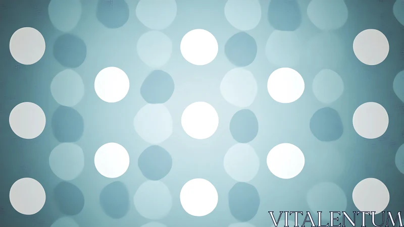 Soft teal bokeh circles form minimalist luminous pattern.