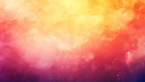 Radiant gradient nebula drifts through warm cosmic light.