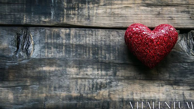 Crimson Heart on Weathered Wood.