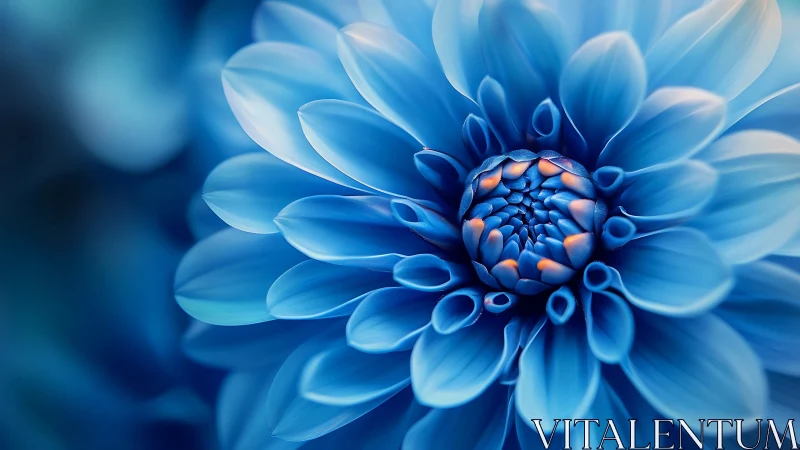 Blue Dahlia's Hidden Warmth.