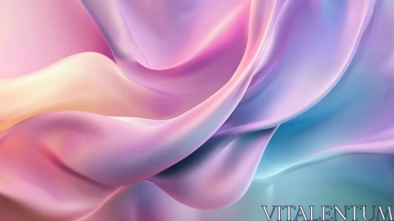 Pastel silk currents drift like digital Aurora waves