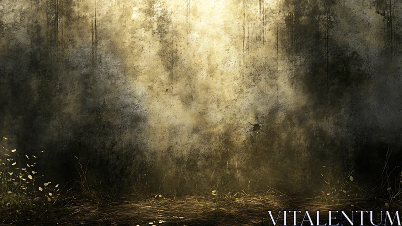 Deteriorated Interior Space with Volumetric Light