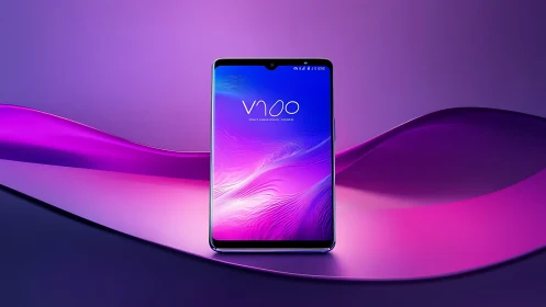 Striking smartphone showcases vibrant neon design aesthetic