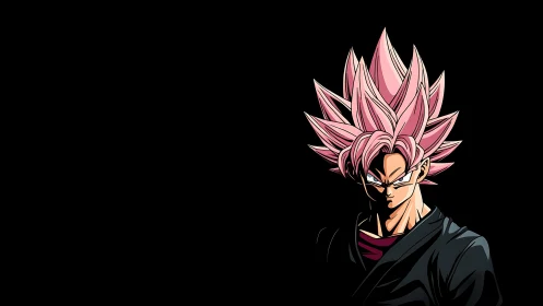 Starlit warrior sharpens silence with neon rose fury