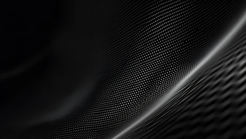 Curved metallic dot matrix over shadowed carbon surface.