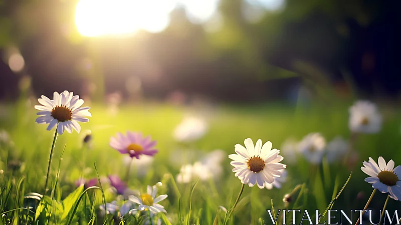 Daisy Dreams in Golden Meadow Light.