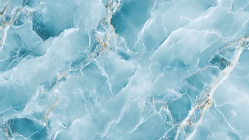 Elegant Light Blue Marble Texture with Subtle Gold Veins.