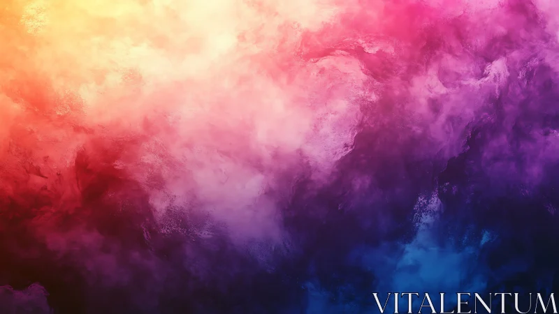 Chromatic nebulae merge in a diffuse, high-saturation gradient field