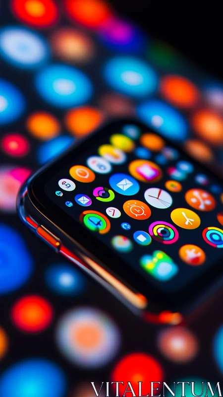 Glowing Apps and Colorful Bokeh Celebrate Digital Connection