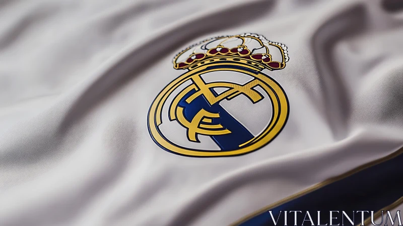 White football jersey with crowned circular club emblem.