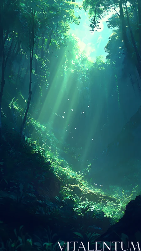 Sacred Light in the Forest's Heart.