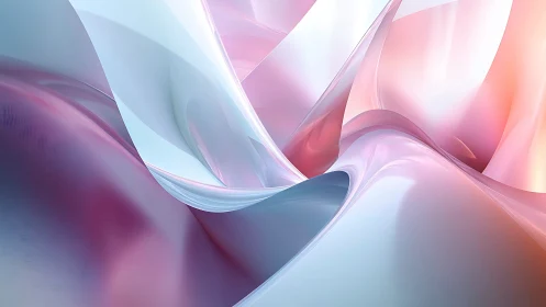 Soft pastel waves of flowing light invite a quiet pause.