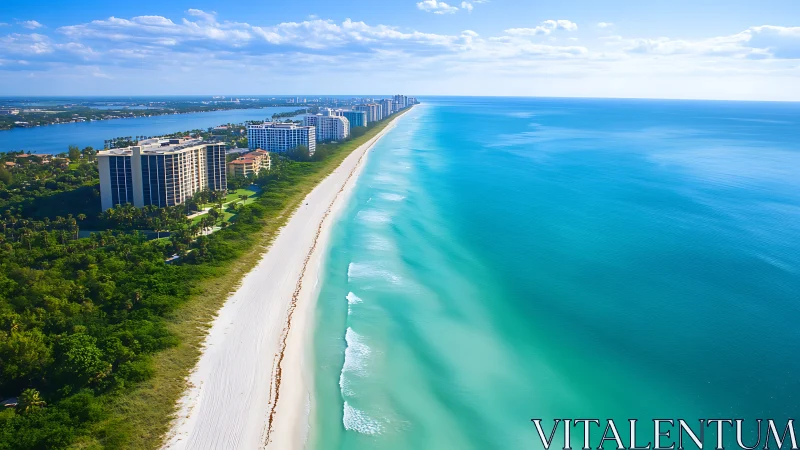 Coastal Resort Development with Pristine Beach and Turquoise Waters