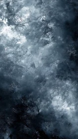 Monochrome textured cloud-like formation fills the frame