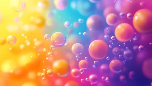 Prismatic dream bubbles drift through a swirling neon sky