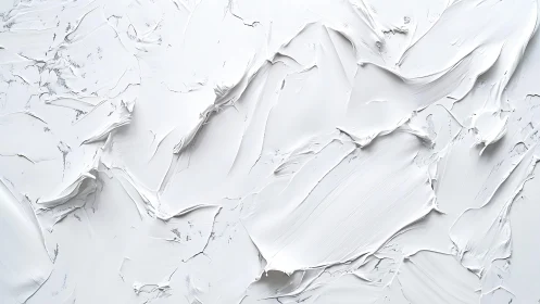 Abstract white textured oil paint background with thick brush strokes.