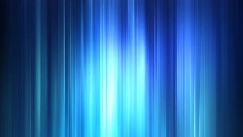 Abstract blue vertical light streaks digital background design.