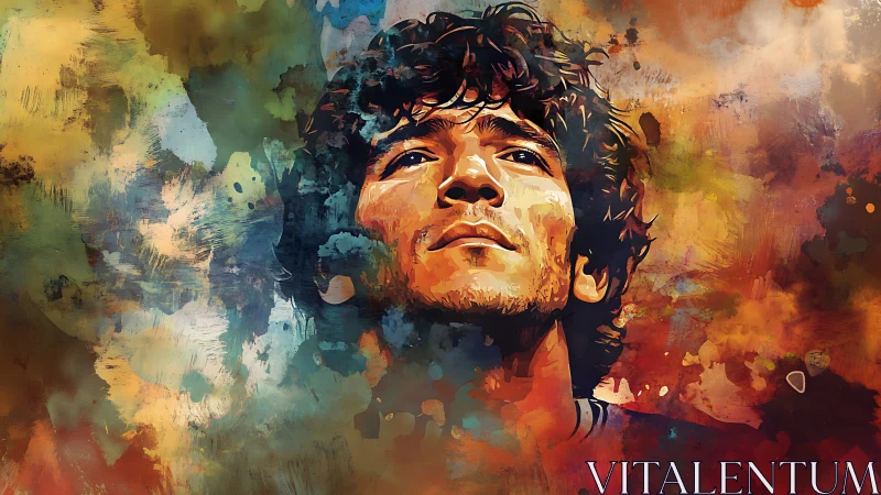 Bold portrait celebrates a dreamer rising through color