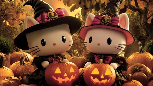 Hello Kitty and Friend Celebrate Halloween Magic Together.