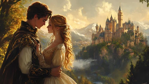 A Storybook Romance Beneath the Golden Sky