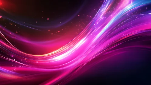 Neon magenta light trails with sparkling motion blur arcs.