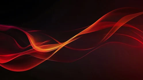 Crimson Ribbons Dance Through Darkness.