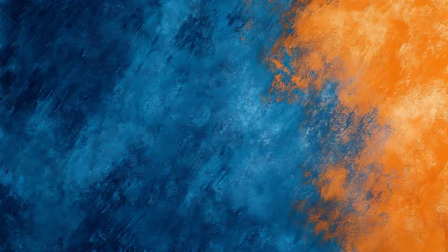 Diagonal blue orange abstract texture with bold contrast.