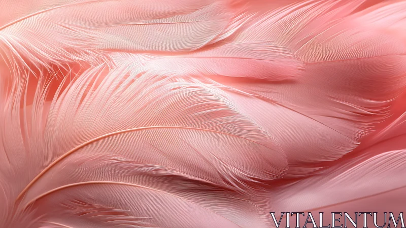 Soft pink feathers create a gentle wave of airy comfort