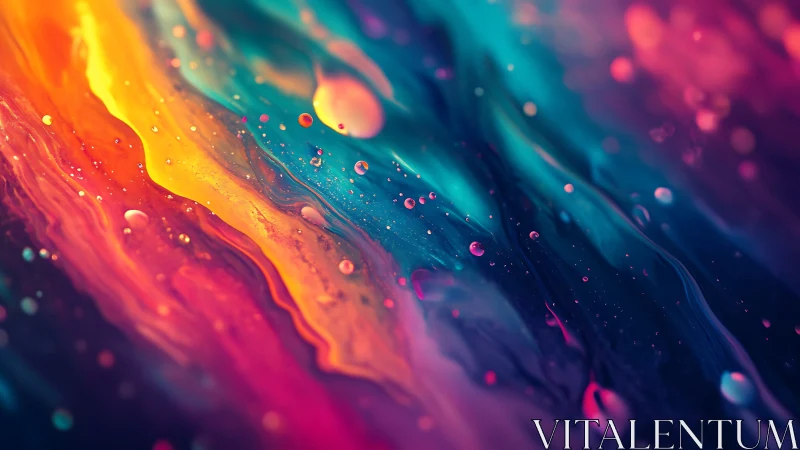 Liquid nebula color streams merge in luminous motion