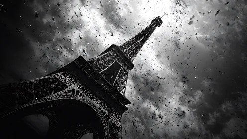 Stormy Eiffel Tower scene invites dramatic Paris daydreams