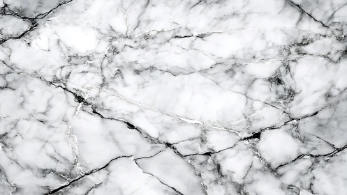 White marble slab surface with gray and black veining pattern.
