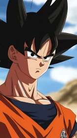 Anime warrior portrait uses bold cel shading and dynamic lighting