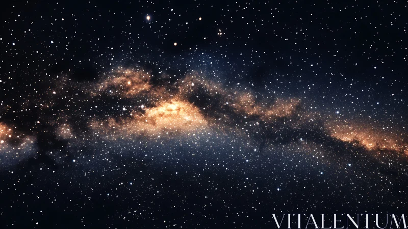 Milky Way core stretches through dense starfield band.