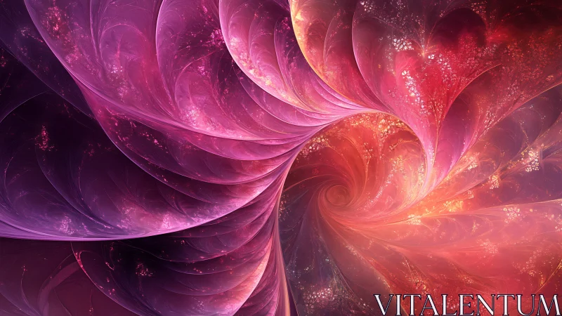 Spiraling Petals of Light in a Dreamy Cosmic Bloom.