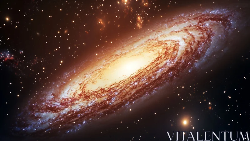 Galactic whirl of starlight swirling through cosmic velvet.