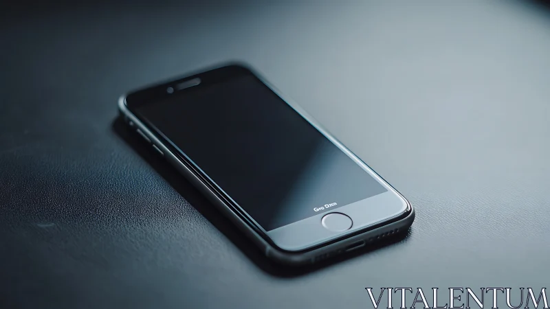 Minimalist smartphone product photography with dramatic lighting.