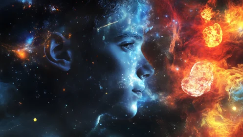 Profile of a youth integrated into contrasting cosmic fields