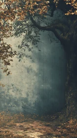 Volumetric atmospheric perspective with occluded foreground trees and vanishing depth gradient