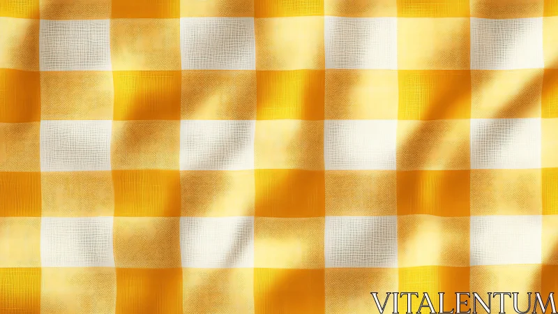 Golden and Cream Checkered Pattern with Textured Squares.