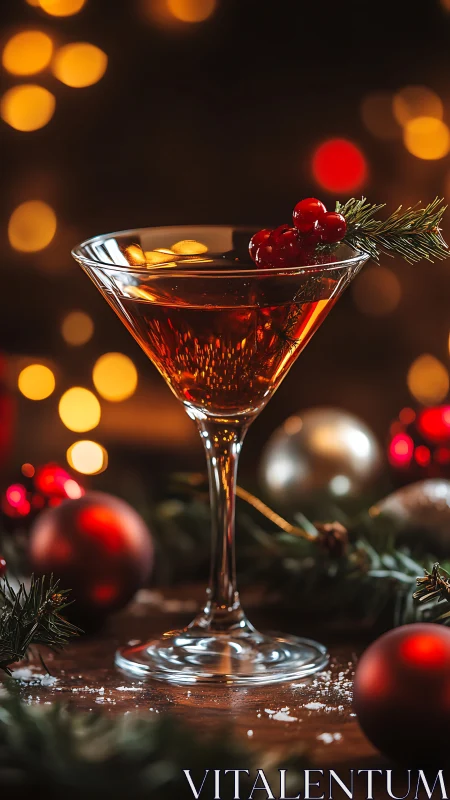 Festive Holiday Cocktail Glows with Warmth and Cheer