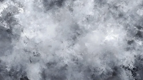 Abstract cloudy texture in grayscale with soft brush strokes.