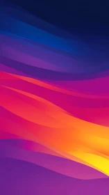 Chromatic wave gradients in flowing abstract ribbon layers.