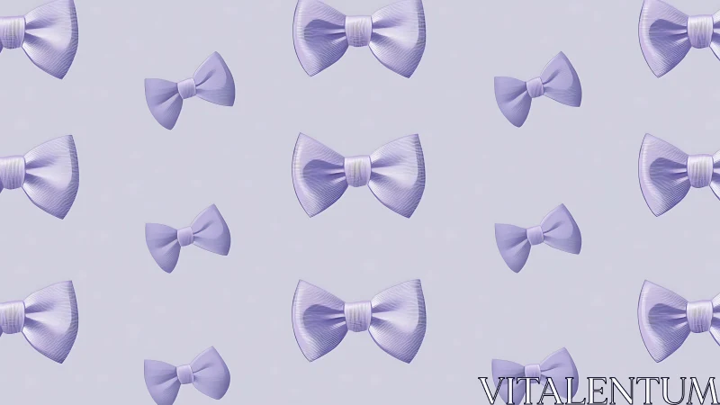 Charming Purple Bows Create a Delightful Repeating Pattern