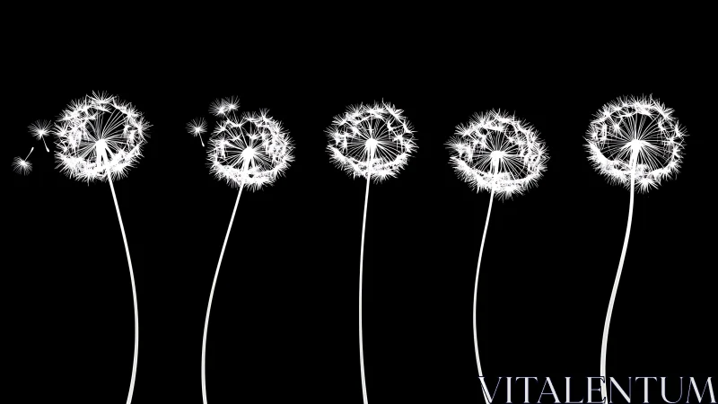 Dandelion Seed Head Progression: Detailed Botanical Study of Dispersal Mechanism