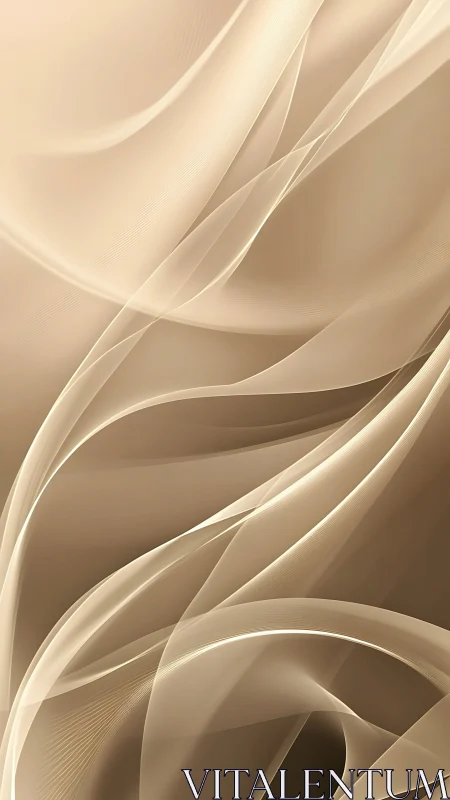 Translucent beige waveforms intersect in layered diagonals