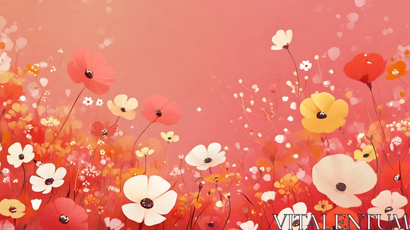 Chromatic Bloom Composition: Layered Floral Field Study.